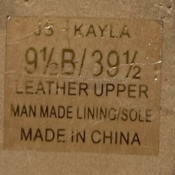 Jessica Simpson Kayla Platform Wedge Sandals Open Toe Black Leather 9.5 Slip On - Picture 9 of 9